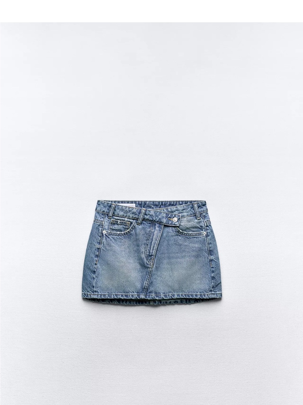 Zara TRF DENIM MINI SKIRT